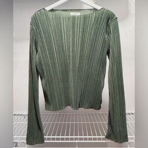 ENVII Forest Green Textured Blouse